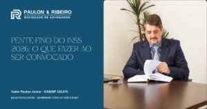 Valter Paulon Junior analisando documentos, capa do artigo sobre o pente-fino do INSS 2026